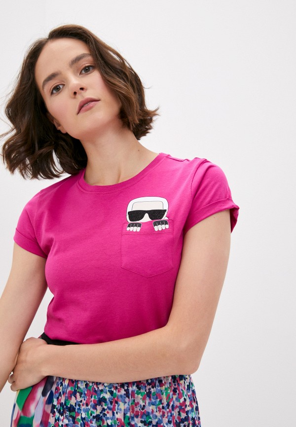 

Футболка Karl Lagerfeld, Розовый, IKONIK