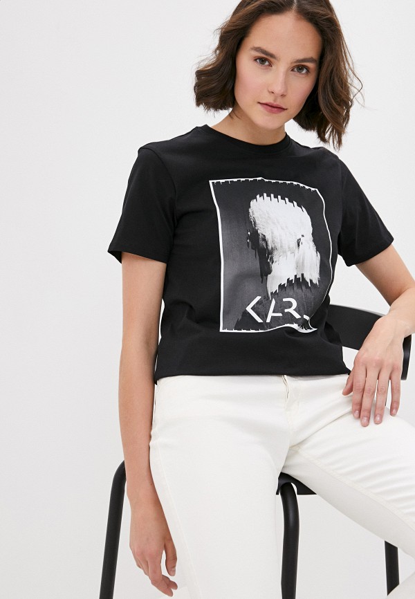 

Футболка Karl Lagerfeld, Черный, Karl Lagerfeld KA025EWJSJQ5