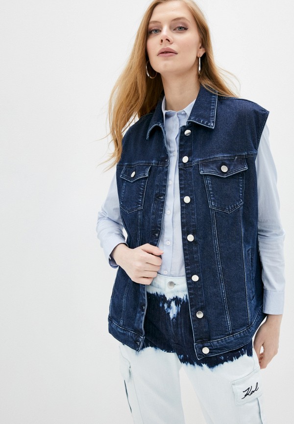 

Жилет джинсовый Karl Lagerfeld Denim, Синий