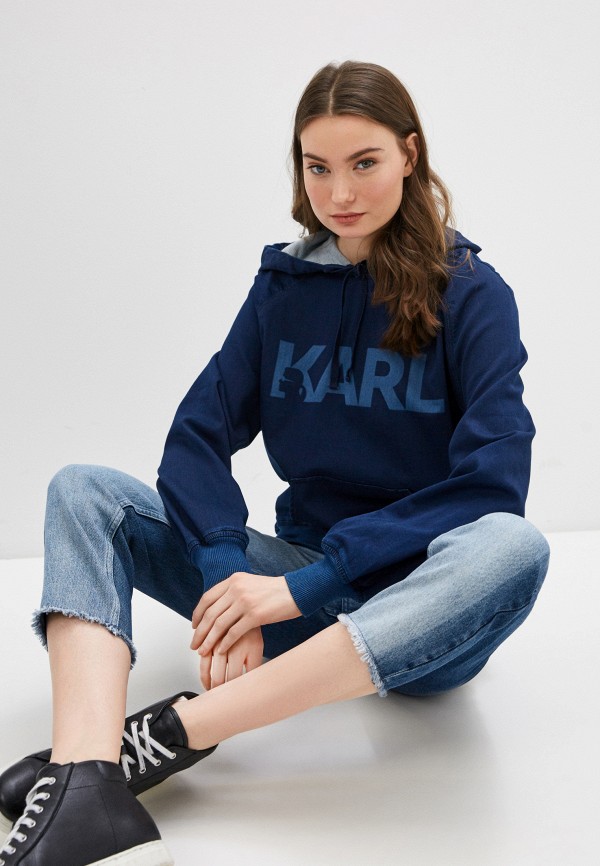 

Худи Karl Lagerfeld Denim, Синий