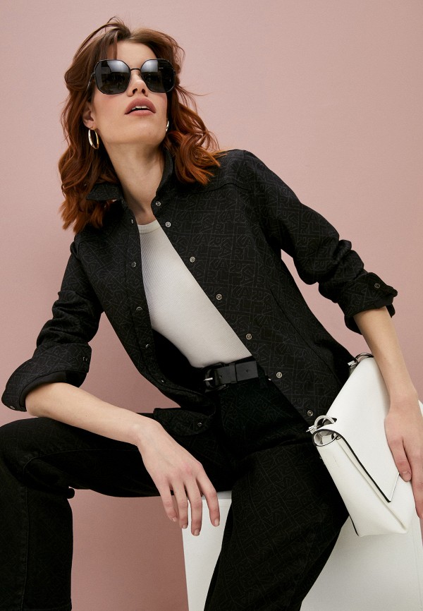

Рубашка джинсовая Karl Lagerfeld Denim, Черный, Karl Lagerfeld Denim KA047EWKTLY9