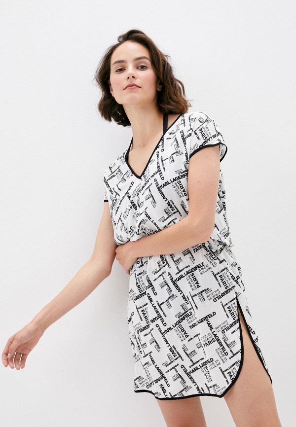 

Платье пляжное Karl Lagerfeld Beachwear, Белый