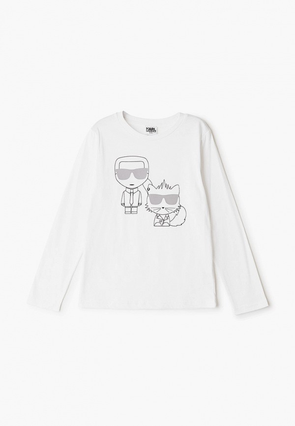 

Лонгслив Karl Lagerfeld Kids, Белый
