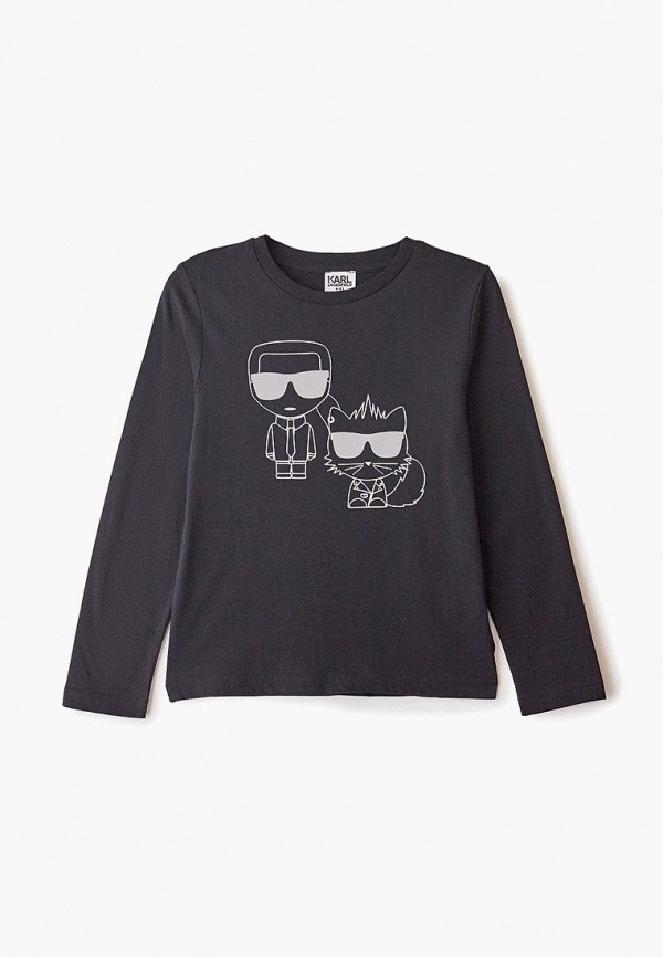

Лонгслив Karl Lagerfeld Kids, Черный