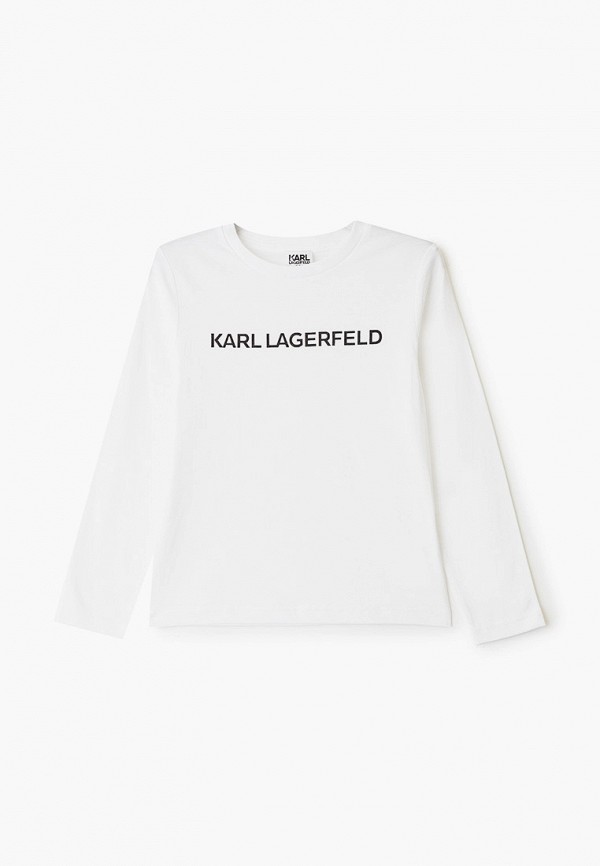 

Лонгслив Karl Lagerfeld Kids, Белый