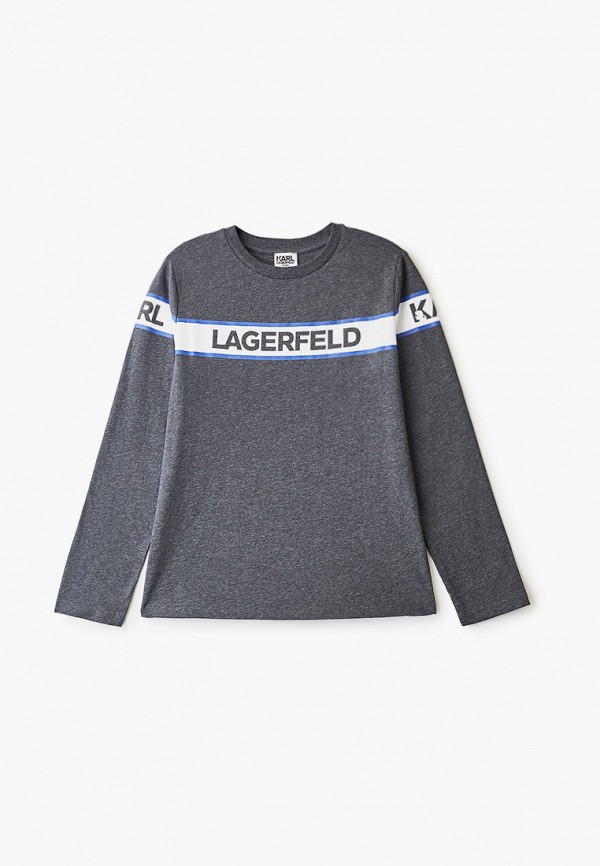 

Лонгслив Karl Lagerfeld Kids, Серый