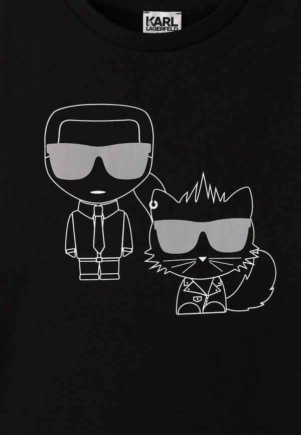 

Футболка Karl Lagerfeld Kids, Черный