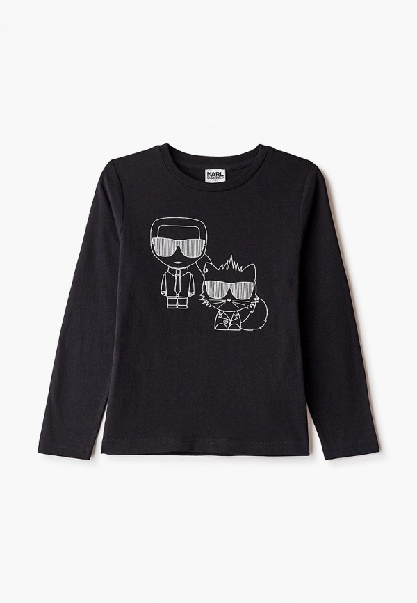 

Лонгслив Karl Lagerfeld Kids, Черный