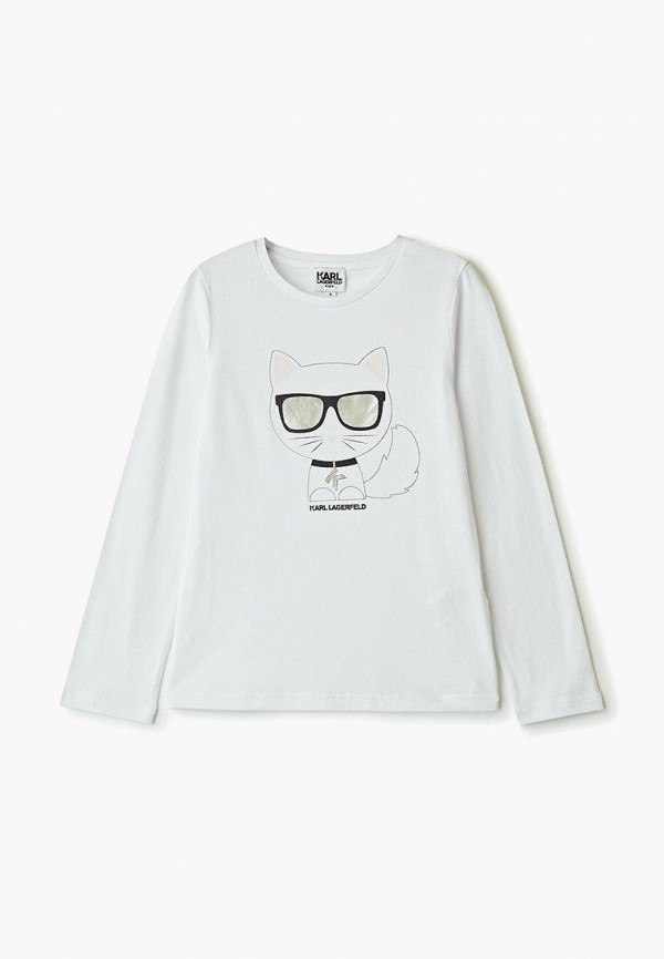

Лонгслив Karl Lagerfeld Kids, Белый