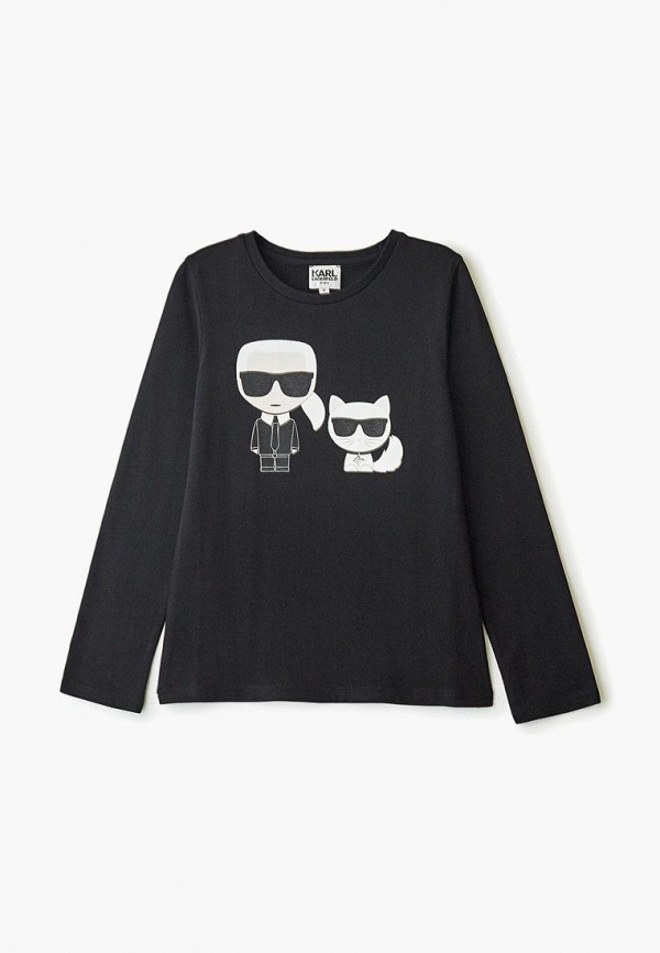 

Лонгслив Karl Lagerfeld Kids, Черный