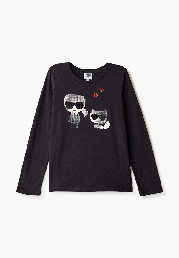 

Лонгслив Karl Lagerfeld Kids, Черный