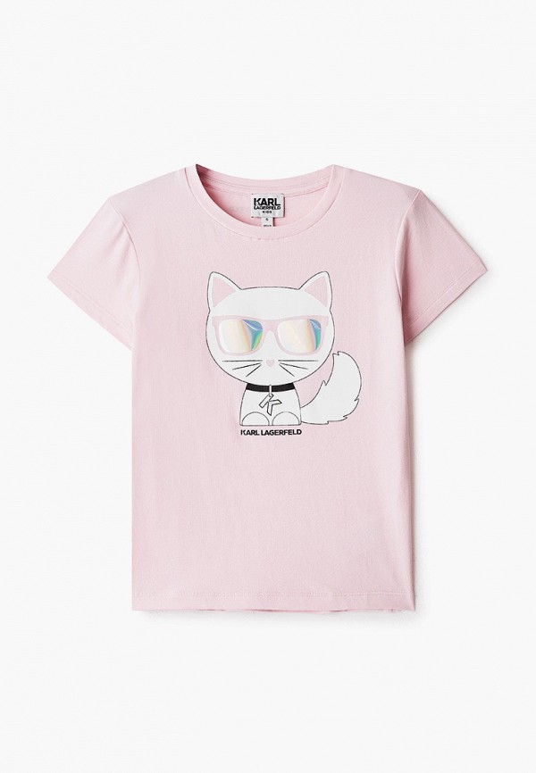 

Футболка Karl Lagerfeld Kids, Розовый