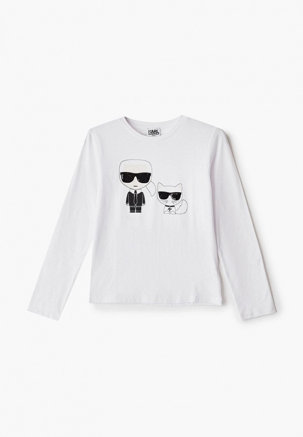 

Лонгслив Karl Lagerfeld Kids, Белый