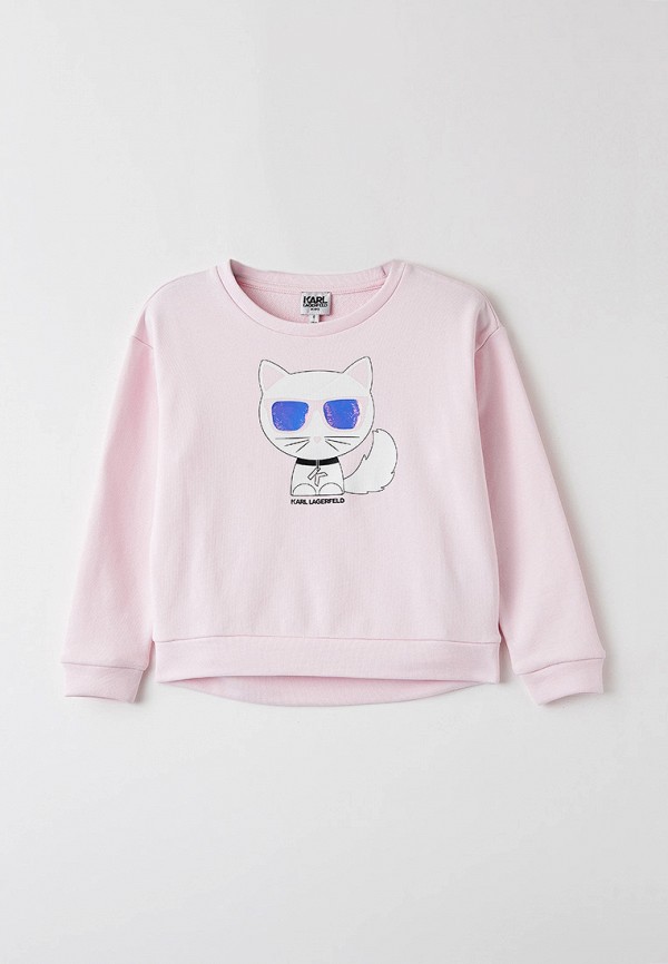 

Свитшот Karl Lagerfeld Kids, Розовый