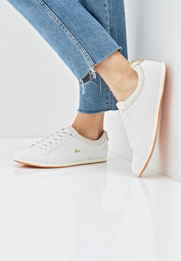 Кеды Лакост Женские Белые Кожаные Купить