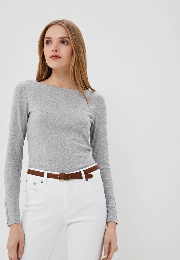 

Лонгслив Lauren Ralph Lauren, Серый