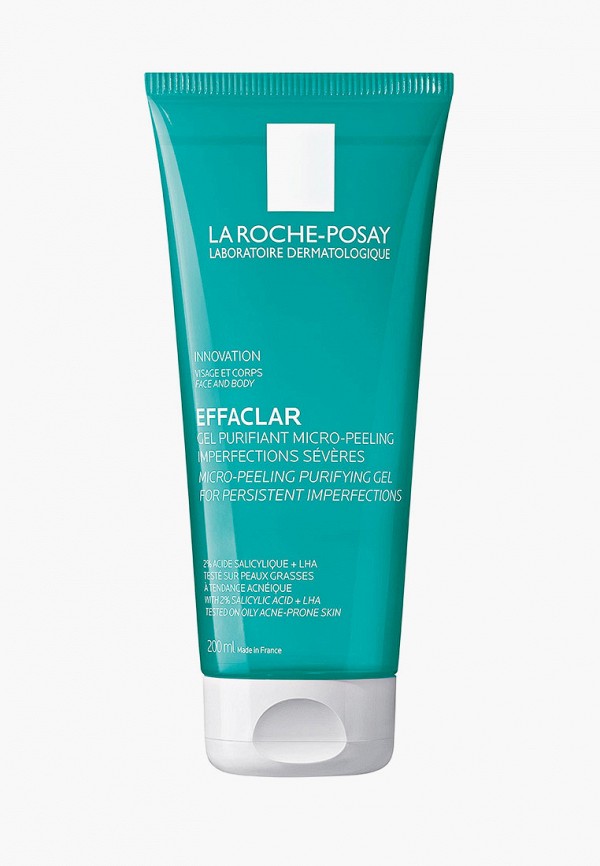 Гель для умывания La Roche-Posay EFFACLAR очищающий микроотшелушивающий, для лица и тела, 200 мл