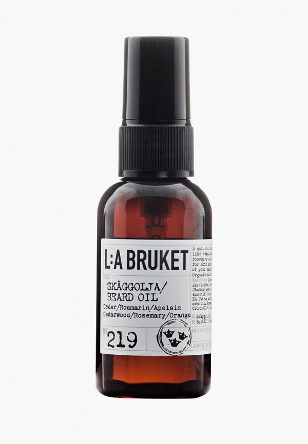 

Масло для бороды La Bruket, Прозрачный, 219 Cedarwood/ Rosemary/Orange Skaggolja, 60 мл