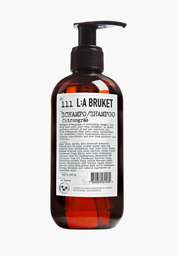 

Шампунь La Bruket, Прозрачный, для номральных/жирных волос 111 CITRONGRAS