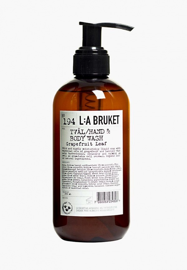 

Мыло La Bruket, Прозрачный, жидкое, GRAPEFRUIT LEAF Hand & Body Wash 250 мл