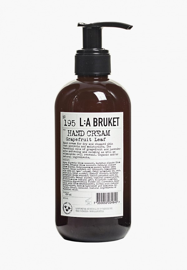 

Крем для рук La Bruket, Прозрачный, 195 GRAPEFRUIT LEAF 250 ml