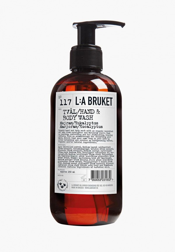 

Мыло La Bruket, 117 MEJIRAM/EUKALYPTUS-MAJORAM/EUCALYPTUS 250 мл