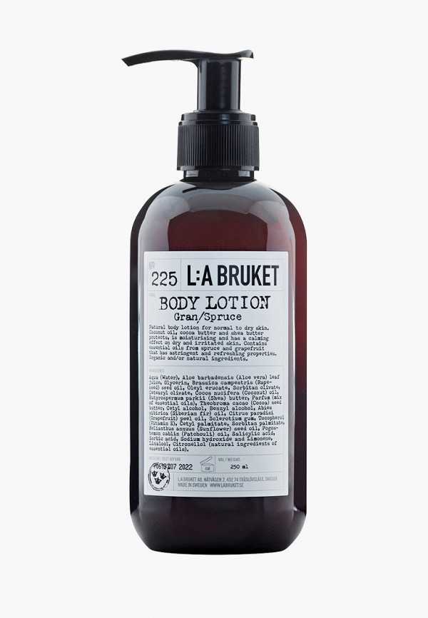 

Лосьон для тела La Bruket, Прозрачный, 225 Gran/ Spruce (Ель), 225 мл