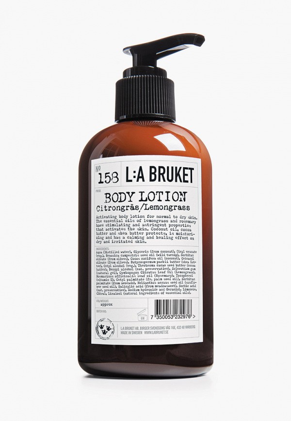 

Лосьон для тела La Bruket, Белый, 158 CITRONGRAS/LEMONGRASS, 240 мл