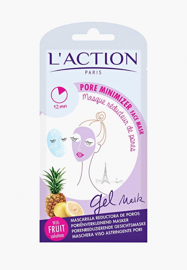 

Маска для лица L'Action, Прозрачный, уменьшающая поры Pore Minimizer, 15 г