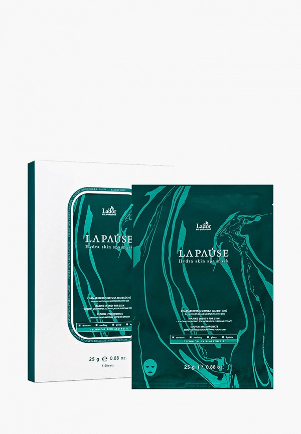 

Набор масок для лица Lador, Прозрачный, La-Pause Hydra Skin SPA, 25 г* 5 шт.