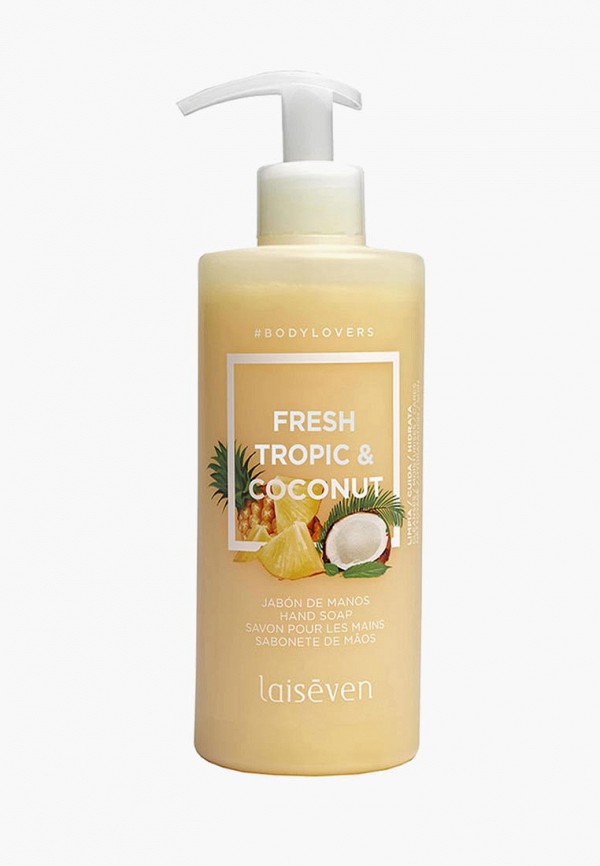 

Мыло Laiseven, Желтый, жидкое, Fresh Tropic & Coconut, 400 мл