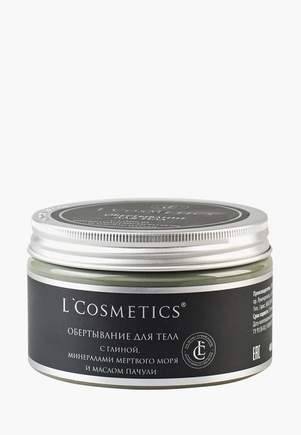 

Средство для обертывания L'Cosmetics, Прозрачный, ORGANIC CLAY с глиной и минералами Мертвого моря, 400 г