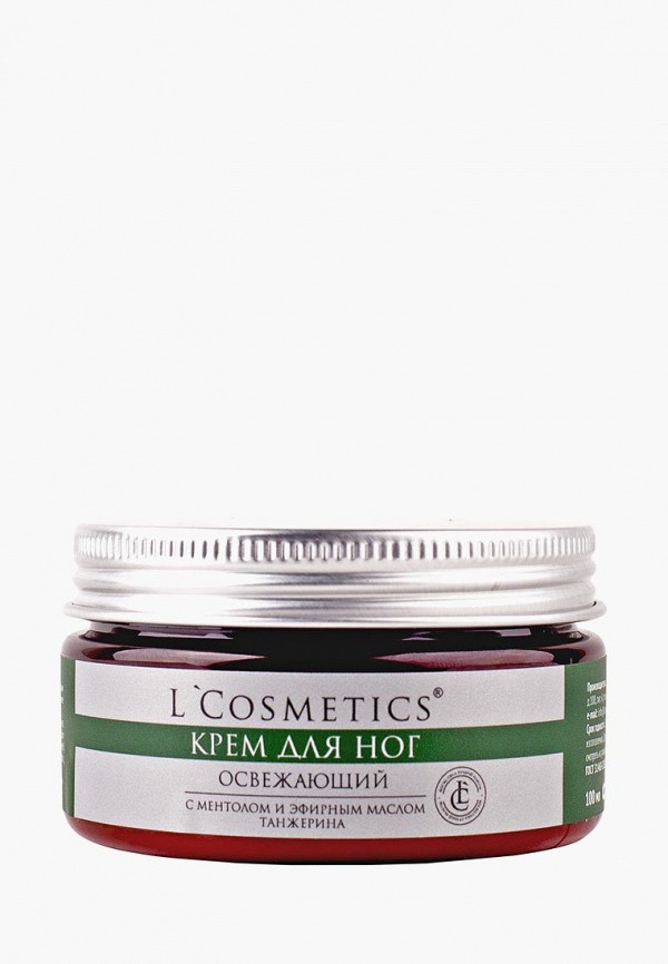 

Крем для ног L'Cosmetics, Прозрачный, "Освежающий" с ментолом и эфирным маслом танжерина, 100 мл