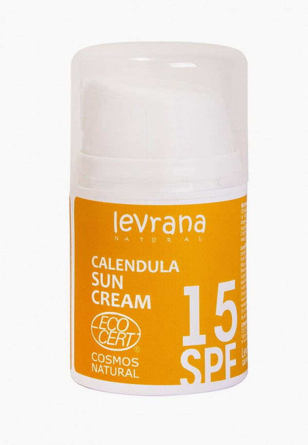 

Крем для лица Levrana, Прозрачный, Календула, 15 SPF, 50 мл солнечная серия, матирующий эффект
