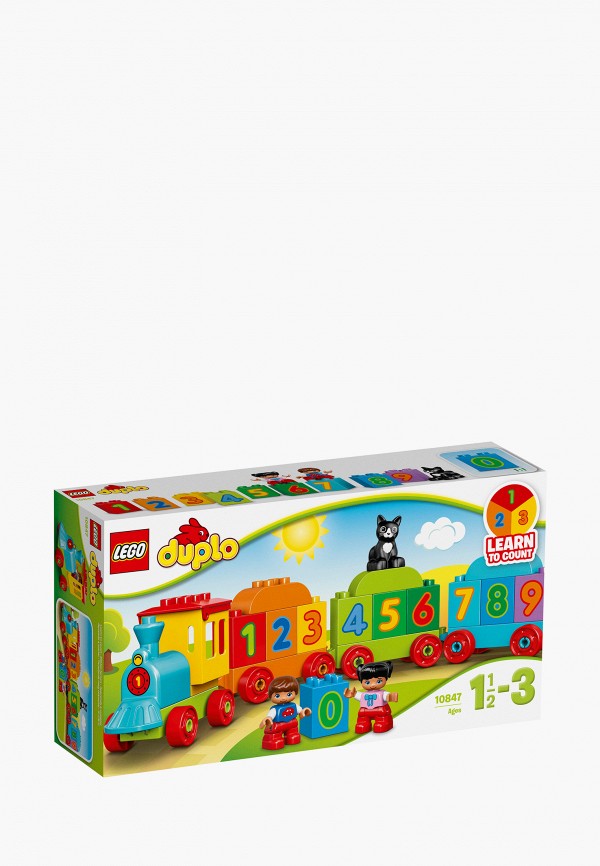 

Конструктор LEGO, Разноцветный, DUPLO 10847 Поезд Считай и играй