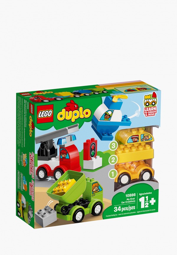

Конструктор LEGO, Разноцветный, DUPLO 10886 Мои первые машинки