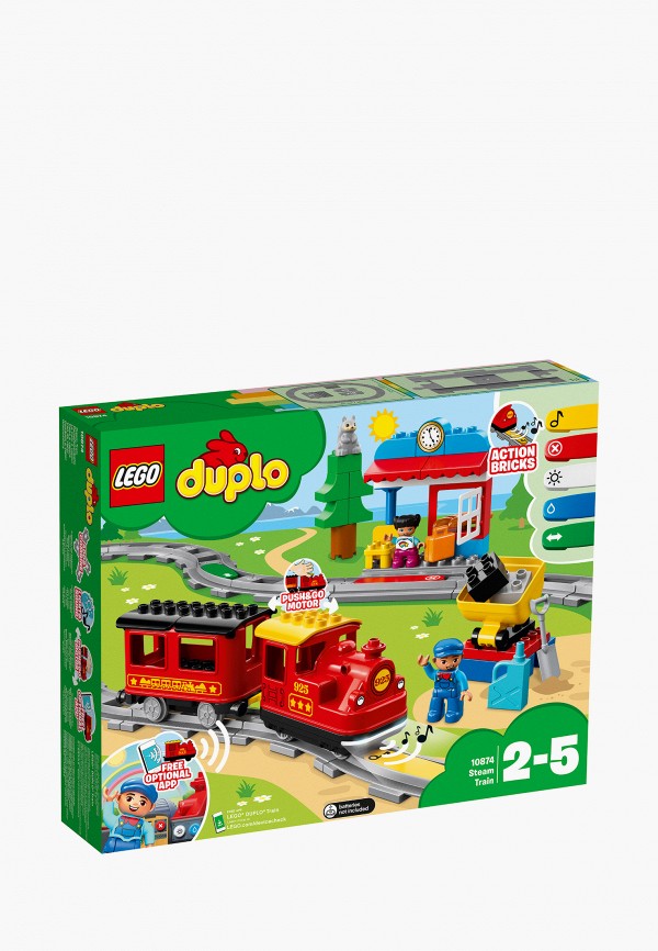 

Конструктор LEGO, Разноцветный, DUPLO 10874 Поезд на паровой тяге
