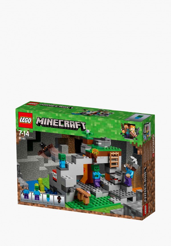 

Конструктор LEGO, Разноцветный, Minecraft 21141 Пещера зомби