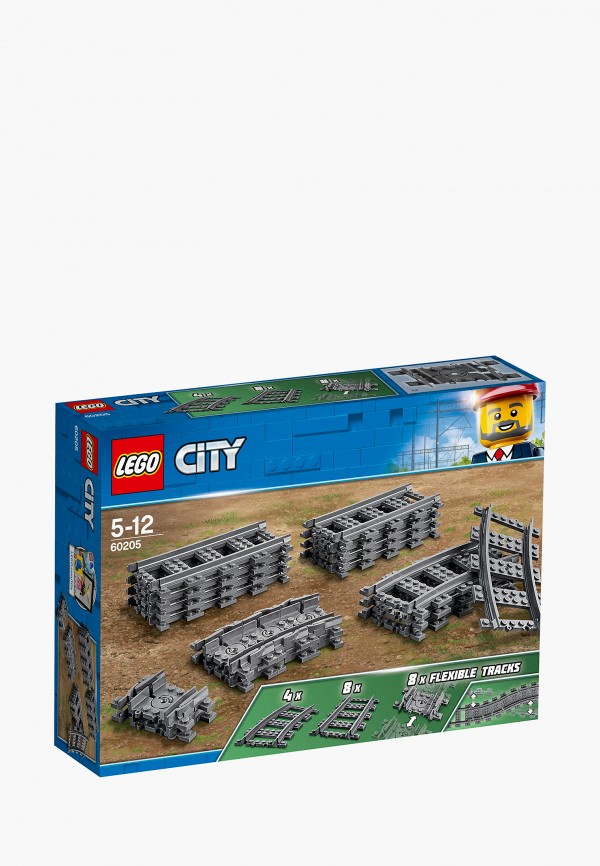 

Конструктор LEGO, Серый, City 60205 Рельсы