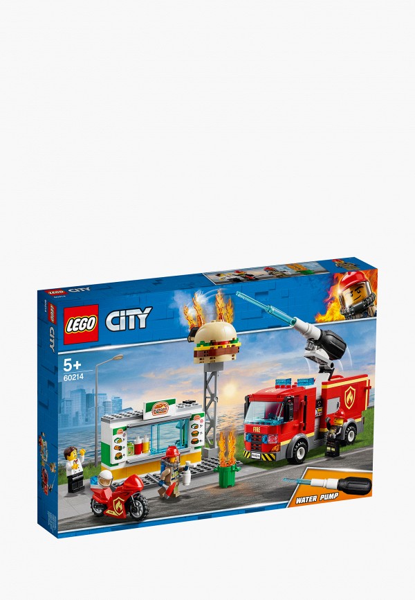 

Конструктор LEGO, Разноцветный, City 60214 Пожар в бургер-кафе