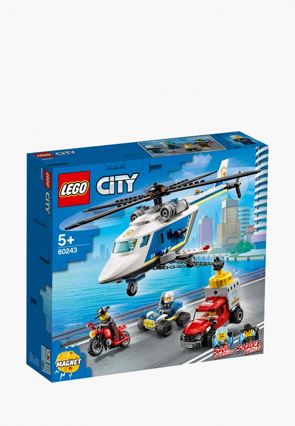 

Конструктор LEGO, Разноцветный, City 60243 Погоня на полицейском вертолёте