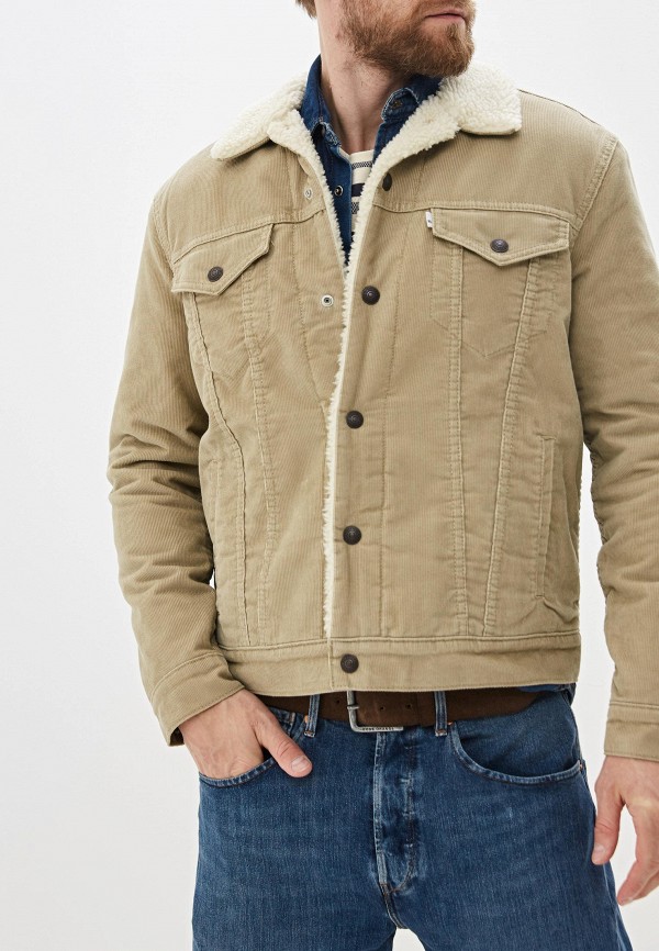 

Куртка утепленная Levi's®, Бежевый, Sherpa Trucker Jacket