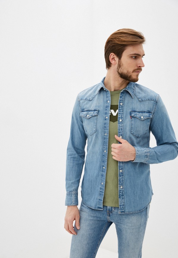 

Рубашка джинсовая Levi's®, Голубой, Barstow Western Slim
