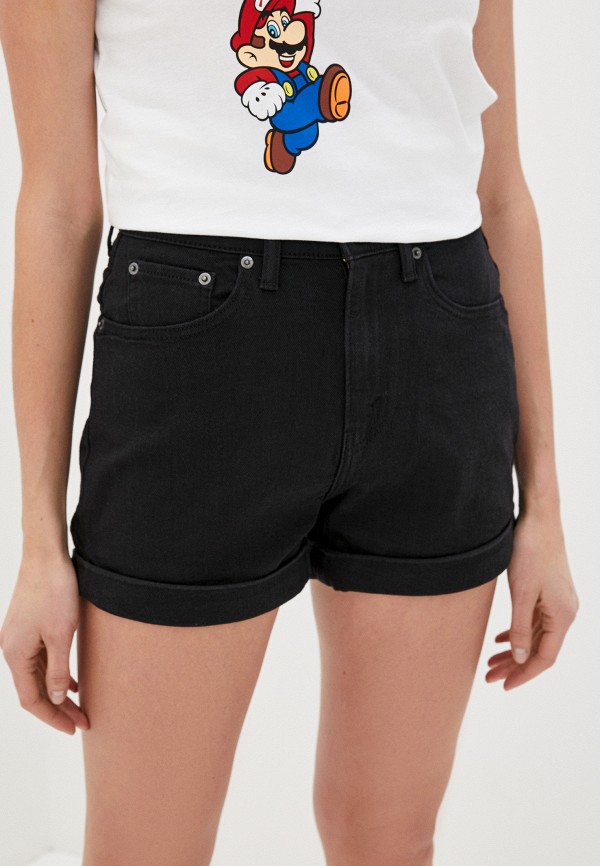 

Шорты джинсовые Levi's®, Черный, Mom A Line