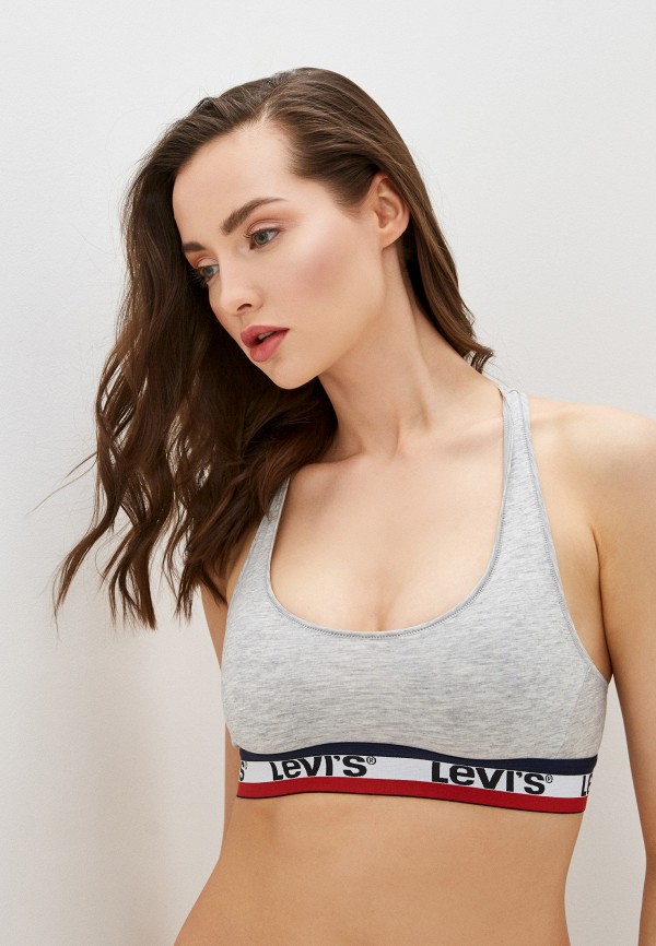 

Бюстгальтер Levi's®, Серый, LOGO TAPE SPORTS BRA