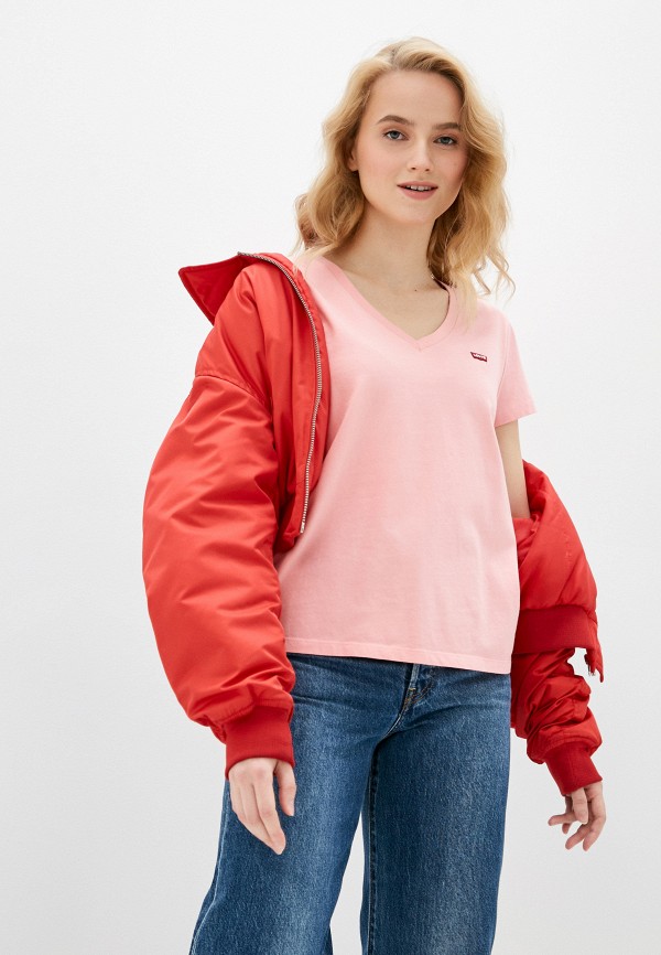 

Футболка Levi's®, Розовый, PERFECT VNECK