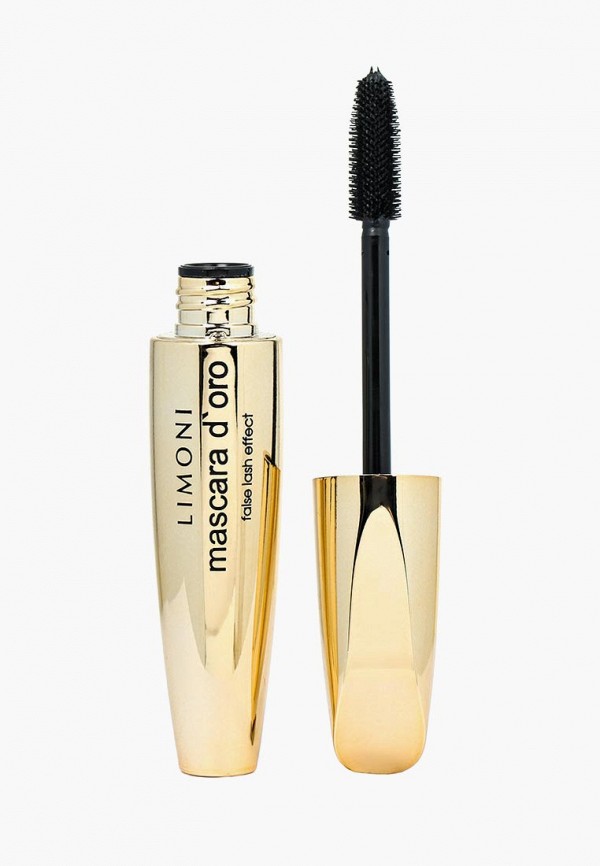 

Тушь для ресниц Limoni, Черный, эффект накладных ресниц "Mascara D'oro", тон 01 black