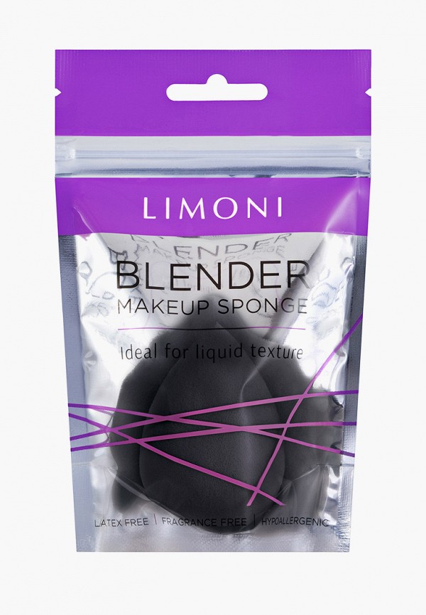 

Спонж для макияжа Limoni, Черный, "Blender Makeup Sponge" Black