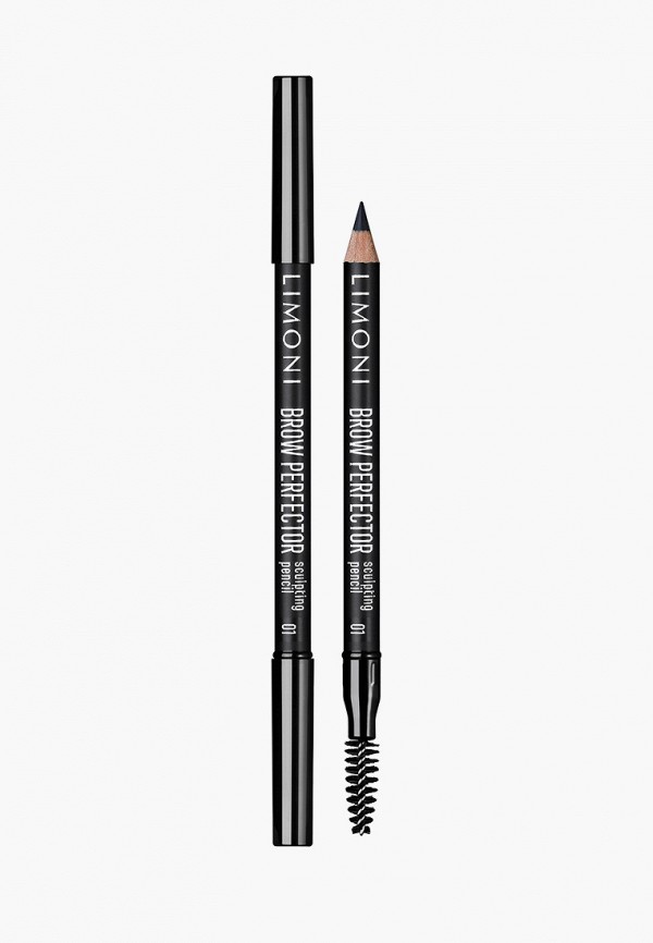

Карандаш для бровей Limoni, Черный, "Brow perfector", 01