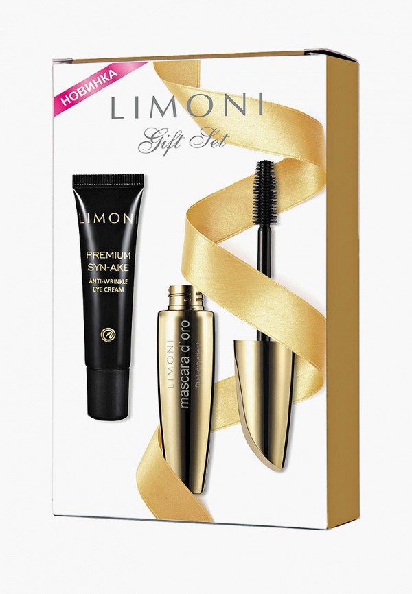 

Набор для макияжа глаз Limoni, Черный, Gift set (тушь "Mascara D'oro" + Антивозрастной крем для век со змеиным ядом)